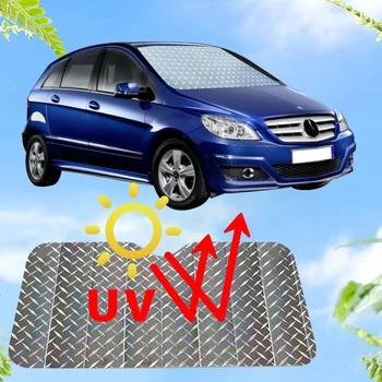Автомобильный лазерный солнцезащитный козырек на переднее стекло, коврик, толстый лазерный сезонный теплоизоляционный козырек, внедорожник для автостайлинга, аксессуары