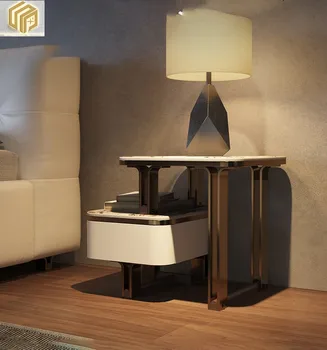Прикроватный столик для спальни в итальянском стиле, современный креативный столик для хранения вещей в спальне в скандинавском стиле
