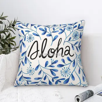 Бархатная наволочка Aloha Для спальни на молнии, Декоративная наволочка для спинки
