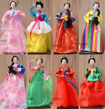 Корейская кукла Ханбок Куклы-статуэтки Корейские куклы 30 см Красота Женщины Свадебный Домашний декор Искусство Подарок Поделки для украшения дома
