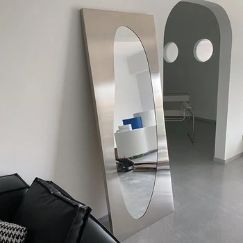 Настенное Декоративное Зеркало для макияжа в Скандинавском стиле в ванной комнате, Стоящее в полный Рост Декоративное Зеркало для пола в стиле Chambre Home Decor