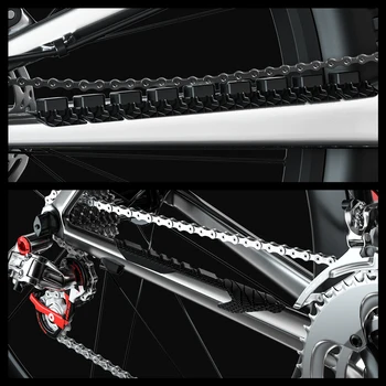 ENLEE 3D Протектор велосипедной цепи MTB Защитные чехлы для рамы велосипеда, устойчивые к царапинам