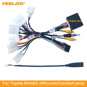 FEELDO Автомобильный 16-контактный адаптер кабеля питания для Android с Canbus для Toyota Corolla/Camry/RAV4/Crown/Reiz