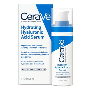 Сыворотка для лица Cerave с гиалуроновой кислотой, содержащая витамин В5 и керамиды для сухой кожи, увлажняющая эссенция для лица