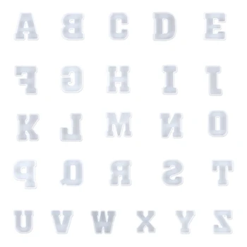 Силиконовая форма с английскими буквами, кристаллическая форма для мыловарения заглавными буквами 69HF