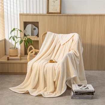 Плюшевое одеяло Beibei, летнее одеяло с тонким ворсом, чехол для дивана, кондиционер, одеяло, простыня из ананасового кораллового бархата