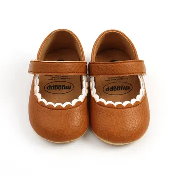 Модная детская обувь - Нескользящие кроссовки на мягкой подошве для маленьких девочек, милые однотонные туфли для кроватки, идеально подходящие для первых прогулок