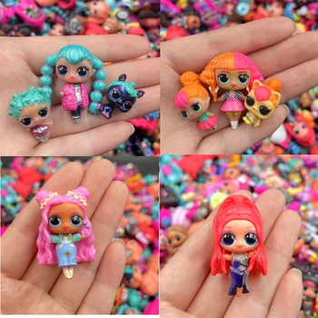 Оригинальная мини-кукла lol 3 см, кавайная мини-кукла OMG, маленькая сестренка, домашний кукольный домик, детский подарок