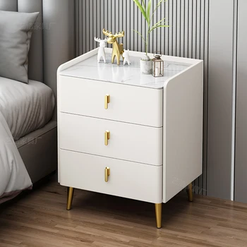 Шкаф для хранения, прикроватные тумбочки, современные роскошные деревянные узкие комоды, Минималистичная мебель для дома Szafka Nocna LJ50BT