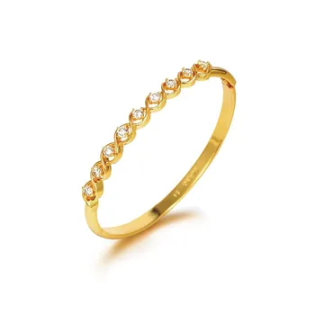 MxGxFam AAA + CZ Прекрасные браслеты для женщин, модные украшения из чистого золота с покрытием 24 к, повседневная одежда