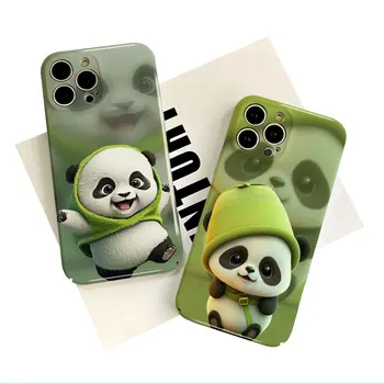 Чехол для телефона Panda POCO X3 NFC X4 для Xiaomi 12 11 10 9 Redmi Note 11 10 9T K40 С Жестким Боковым Рисунком Funda Coque