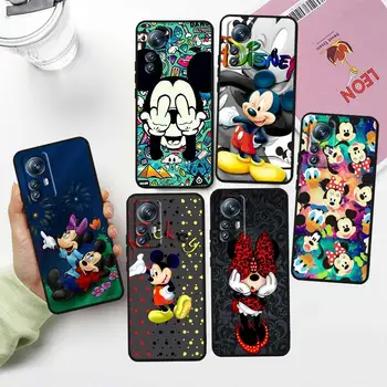 Disney Mickey Minne Модный Черный Мягкий Чехол Для Телефона Xiaomi Mi 13 12T 12 11T 11i 11 A3 10T 10 CC9E 9 Pro Lite Ultra 5G