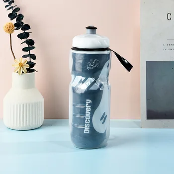 Привлекательный внешний вид, креативная форма бутылки для молока, чайник для занятий спортом на открытом воздухе, Портативная езда на горном велосипеде, пластиковая пылезащитная крышка, бутылка для воды.