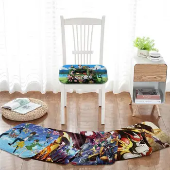 Мультяшная подушка Digimon Adventure Monster Из ткани Four Seasons, Нескользящий декор для гостиной, Студенческий табурет, Татами, Офисный стул, коврик-накладка
