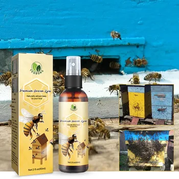 60 мл эффективного и безопасного спрея-приманки для пчел с натуральными ингредиентами, спрей-приманка-ловушка для оборудования для пчеловодства