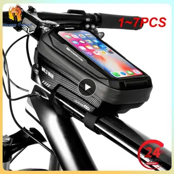 1 ~ 7ШТ Велосипедная сумка MAN X2 из EVA с жестким корпусом, водонепроницаемый сенсорный экран, дорожный велосипед большой емкости, горный велосипед, Антивибрационный велоспорт