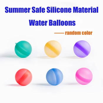 10 шт. многоразовых мягких силиконовых воздушных шаров, летних водных игрушек, воздушных шаров быстрого заполнения для вечеринок с водяными шарами на открытом воздухе