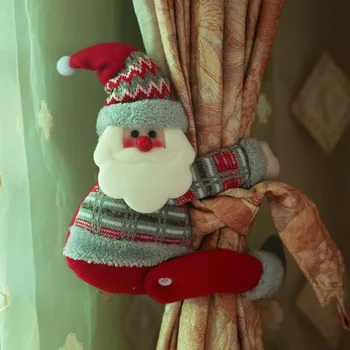 Рождественская пряжка для штор Рождественские украшения для окон Мультяшный крючок для штор для гостиной, спальни, домашнего декора