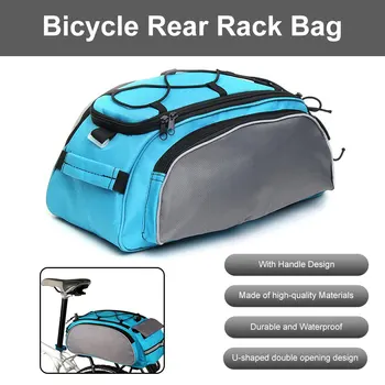 13-литровая велосипедная сумка на заднее сиденье, сумка через плечо, водонепроницаемая велосипедная стойка, багажник, грузовая сумка, велосипедная сумка для горной дороги, сумка для багажа