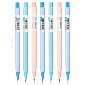 Механические карандаши 2,0 мм с точилкой для карандашей Автоматические карандаши Kawaii Macaron, милые канцелярские ручки для печати, канцелярские принадлежности