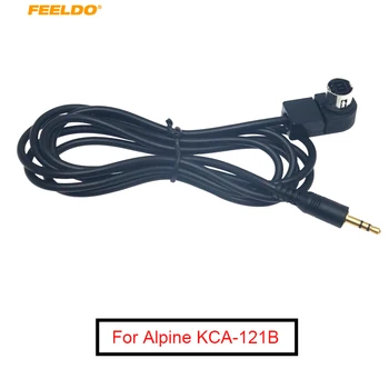 FEELDO 6 шт. Автомобильный радиоприемник 3,5 мм с разъемом для подключения аудио-музыкального кабеля Aux-адаптера для Alpine KCA-121B Ai-net Socket Port #AM6251