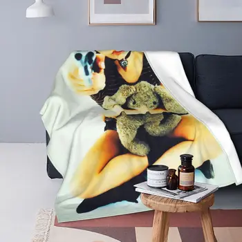 Leon Профессиональное ультрамягкое одеяло из микрофлиса в стиле ретро, удобное для кемпинга, мультистиль