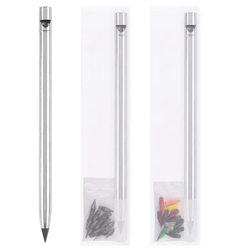 Металлический карандаш без чернил, карандаш, многоразовый вечный карандаш с кончиком