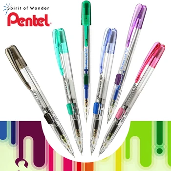 Механический карандаш Pentel PD105T, аниме-карандаш с боковым нажимом, 0,5 мм, Студенческое письмо, нелегкая поломка сердцевины, Экзаменационные эскизы, канцелярские принадлежности