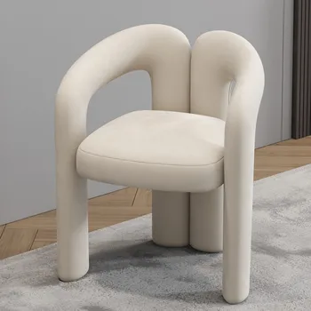 Новое легкое роскошное дизайнерское кресло для ресторана в современном минималистичном стиле, красное обеденное кресло домашней сети