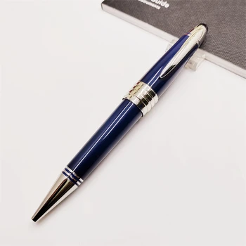 MB JFK Blue Роскошные шариковые ручки-роллеры ограниченного выпуска, канцелярские принадлежности с перьевыми чернилами и серийным номером