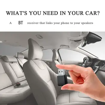 USB-приемник Bluetooth 2-в-1 в автомобиле, адаптер Bluetooth 5.1 для громкой связи в автомобиле, беспроводной видеоприемник, аудиоадаптер T0M6