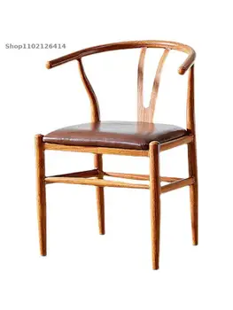 Скандинавский обеденный стул home Y стул с кованой спинкой стул Taishi современный минималистичный круглый стул имитация массива дерева