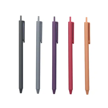 Простая ретро ручка нейтрального цвета большой емкости для студентов, однотонная ручка нейтрального цвета, канцелярские принадлежности