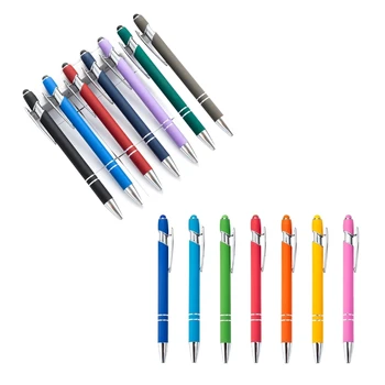 Шариковые ручки OFBK 7шт с наконечниками для стилуса, выдвижные сенсорные экраны, ручка среднего размера