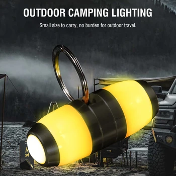 BORUiT Camping LED Light, USB-перезаряжаемые фонари для ночной езды, Декоративные фонари, предупреждение о безопасности, лампа для рюкзака, аварийная ситуация на открытом воздухе