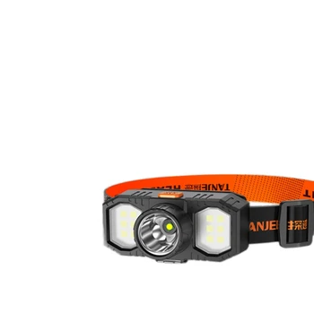 Новая светодиодная фара COB Mini Lighting с дальним прицелом на голову, USB Перезаряжаемый водонепроницаемый электрический фонарь для рыбалки