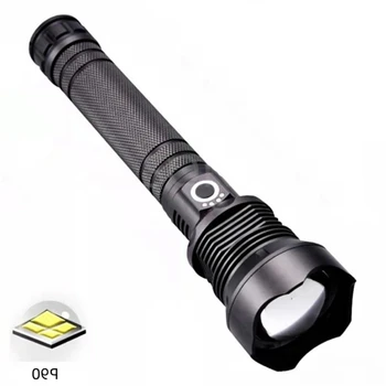 Pocketman LED XHP90 Фонарик USB Перезаряжаемый Светодиодный Фонарик XHP50 Lanterna Кемпинговая Лампа Использовать 18650 26650 С Держателем Ручки