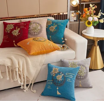 Современный минималистичный китайский чехол для подушки, украшения для дома, Орнамент, С Новым Годом, Рождественский Декор 2023