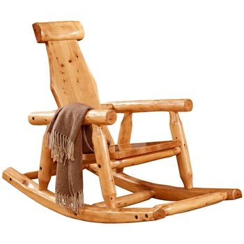Кресло-качалка для отдыха из массива дерева Qf, кресло для балкона, глубокое кресло