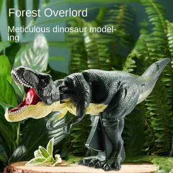 Модель тираннозавра Рекса, нажимающая на игрушки-динозавры с поворотным укусом, движения головы и хвоста, качающийся динозавр, игрушки-непоседы, популярные