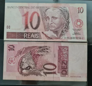 1994-2004 Бразилия 10 реалов Оригинальные банкноты XF (Fuera De uso Ahora Collectibles)