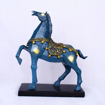 Фигурка лошади Фэншуй, статуя животного, полка, хорошая настольная скульптура
