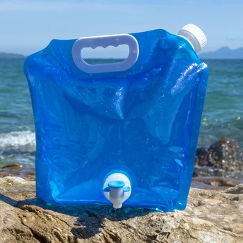 Наружный мешок для воды большой емкости, 5/10 л, складной мешок для воды, канистра, Безвкусное защитное уплотнение, Легкая сумка для хранения питьевой воды