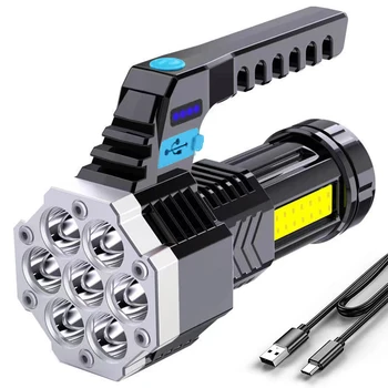 USB Перезаряжаемый фонарик Фонарь для кемпинга пеших прогулок 400LM Прожекторные лампы