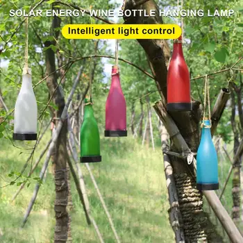 Садовые 5шт фонари для бутылок вина Высокой яркости, работающие на солнечных батареях, водонепроницаемые АБС-бутылки для вина, светодиодные лампы для декора вечеринок на открытом воздухе