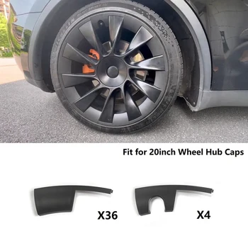 20-Дюймовая накладка ступицы колеса Матовый Черный ABS Сменный обод для Tesla Model Y