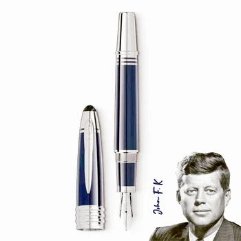 Шариковые ручки-роллеры Great John Kennedy Fountain MB Роскошные темно-синие Металлические канцелярские принадлежности для письма с серийным номером JFK