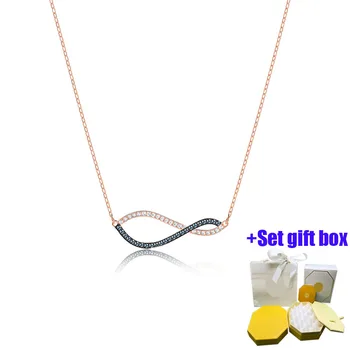 Модное и очаровательное ювелирное ожерелье с крестообразной цепочкой на ключице, подходящее для ношения красивыми женщинами, бесплатная доставка