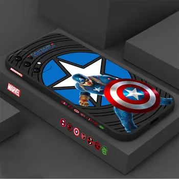 Чехол с логотипом Marvel line Капитан Америка Для Samsung Galaxy A91 A73 A72 A71 A53 A52 A51 A42 A33 A32 A31 A23 A22 A21S A13 A12 Чехол