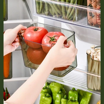 Ящик для хранения фруктов и овощей в холодильнике, аксессуар для хранения коробок для сбора помидоров